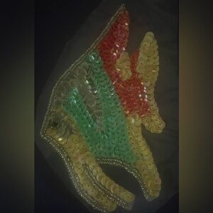 Colorful Sequin Fish appliqué